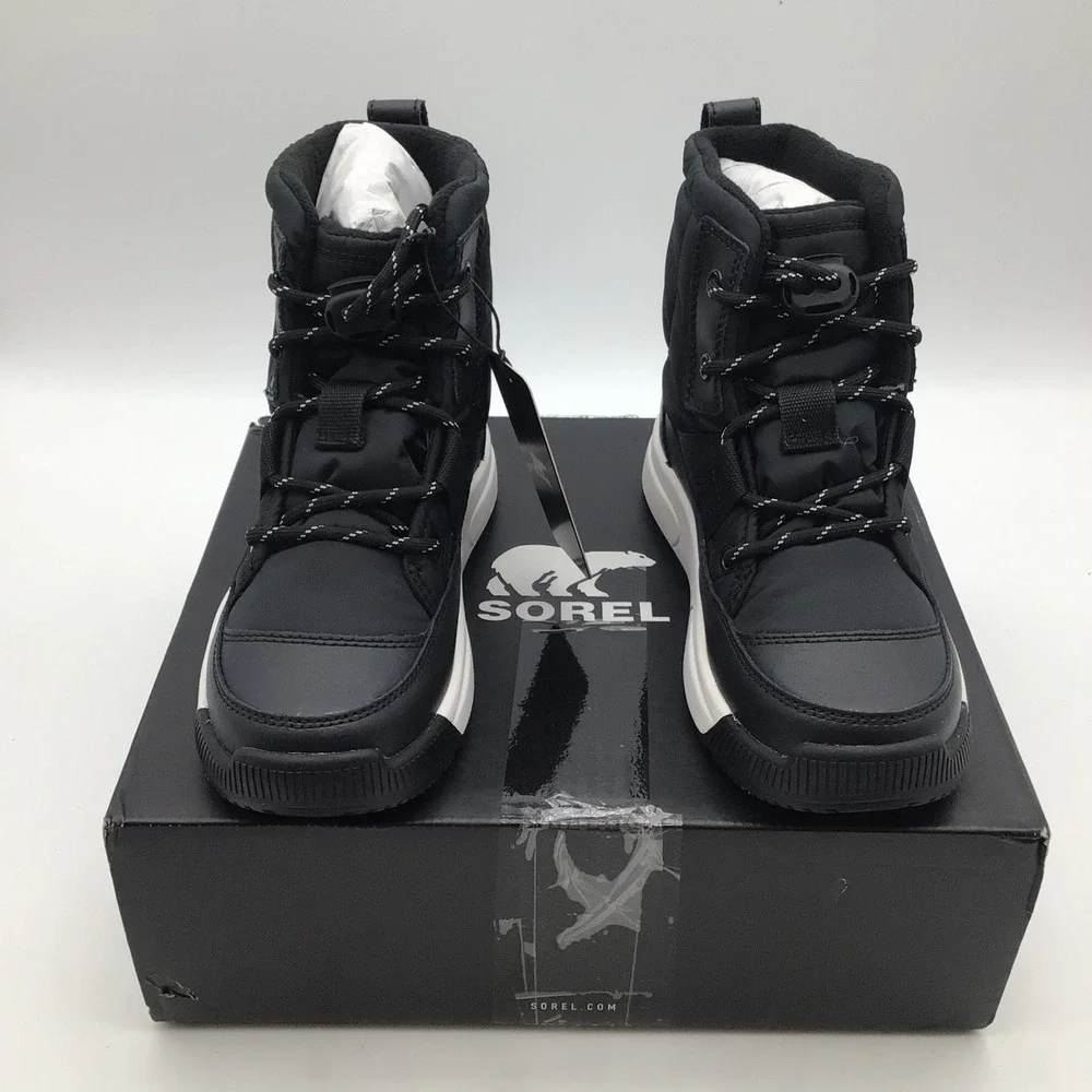 Sorel Youth Whitney III Size‎ 3 Black Waterproof Insulated Boots NY5288-010 NEW